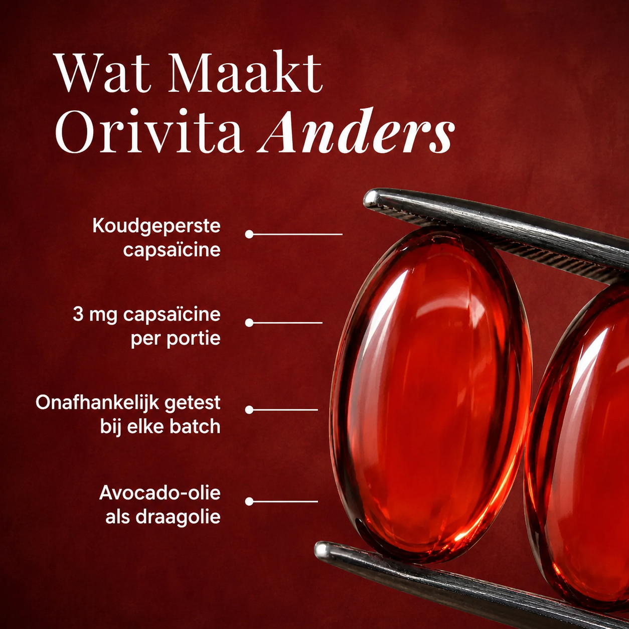 ORIVITA™ DE KRACHT VAN CAPSAÏCINE